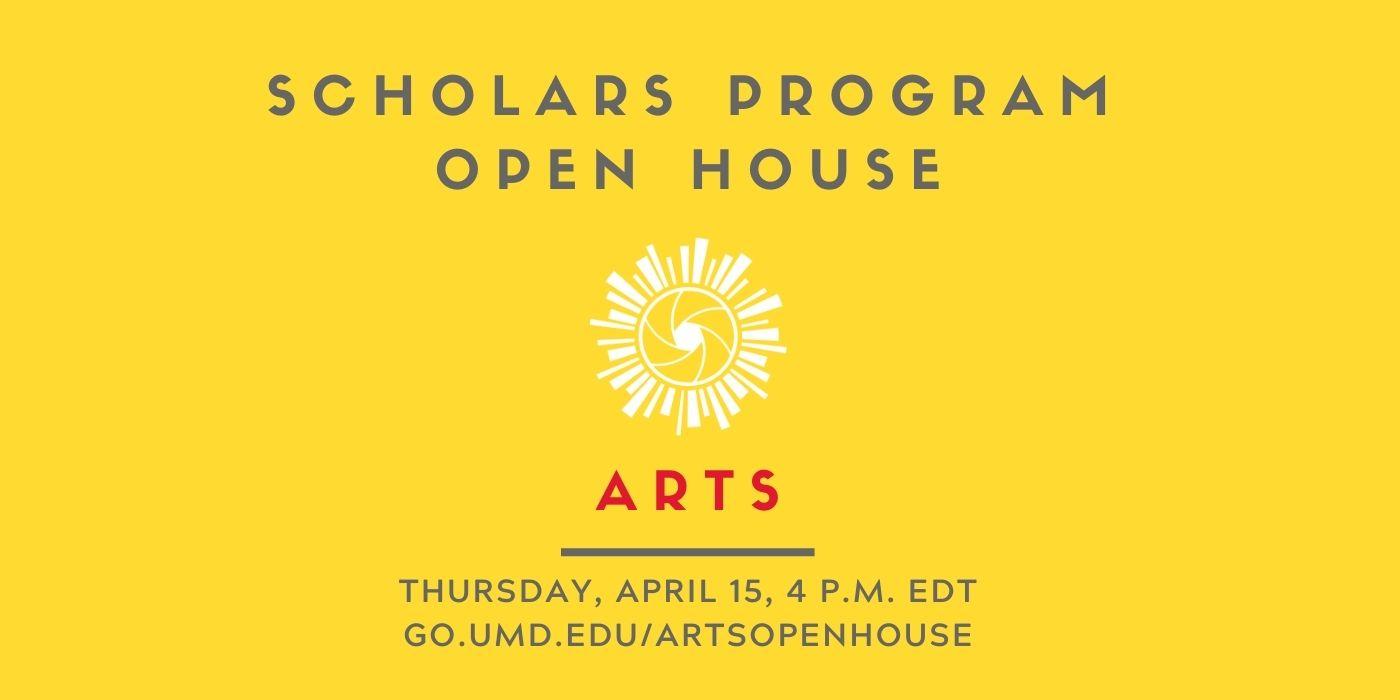 Arts Open House on Thursday, April 15, at 4 p.m. EDT